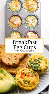 Breakfast Egg Cups Easy Customizable Feelgoodfoodie In 2021 Healthy Breakfast Recipes Easy Healthy Breakfast Recipes Breakfast Recipes Easy