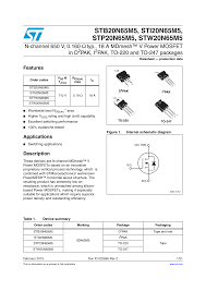 N-channel 650 V, 0.160 typ., 18 A MDmesh™ V Power MOSFET in D²PAK, I²PAK,  TO-220 and TO-247 packages