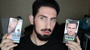 Just for men original formula hair color covers your grays completely, permanently and effectively. Just For Men 5 Minutes Hair Beard Dye Youtube