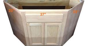 Unfinished solid poplar shaker style kitchen cabinets. Diagonal Corner Sink Base Cabinet Unfinished Oak 42 The Farm Corner Sink Kitchen Corner Sink Oak Kitchen Cabinets