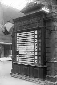 Train Arrival Indicator At The London North Western Railway S Euston Station London About 1905 The Board To Old Train Station Vintage Train Euston Station