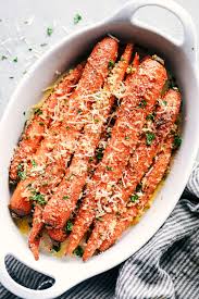 Garlic Butter Parmesan Carrots Are Roasted To Absolute Tender Perfection In The Most Amazing Garlic Butter Healthy Chicken Recipes Garlic Butter Carrot Recipes