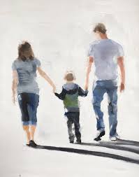 Family Walk Art Print 8 X 10 Inches From Original Painting By J Coates By Jamescoatesfineart On Etsy Family Art Print Family Art Paintings Art Prints