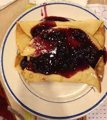 bob evans crepes filled with vanilla cream cheese and topped with blueberries crepes filling bob evans recipes favorite recipes