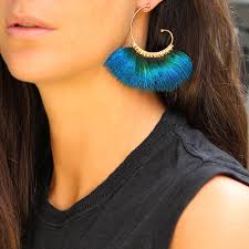 Buzios Earrings Gas Bijoux Shop Them On Les Trouvailles D Elsa Fr Feather Earrings Feather Jewelry Earrings