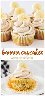 Banana Cupcakes Cinnamon Cream Cheese Frosting Video Lil Luna Recipe Cupcake Recipes Easy Cupcake Recipes Banana Cupcakes