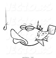 They can be eaten or used to make extraordinary kibble for taming astrocetus, griffin, megalania, rock elemental. Vector Of A Cartoon Tempted Fish Staring At A Hook Coloring Page Outline By Toonaday 14431