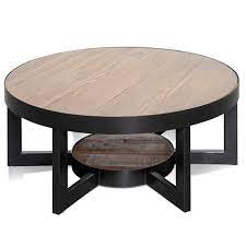 Chamber 0 9m D Reclaimed Pine Coffee Table Black Base Interior Secrets Pine Coffee Table Coffee Table Table