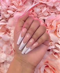 Whether you're hitting the the town tonight, make sure your nails are. 20 Luxury Coffin French Tips Nail Designs Top Fashion News