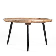 Free shipping on qualifying orders. Oslo Iron Mango Wood Trio Round Coffee Table Natural Black 75x43cm Beyond Bright