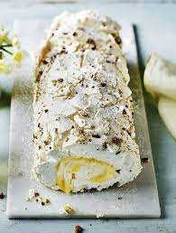Mary Berry S Lemon Meringue Roulade Recipe Recipe Desserts Dessert Recipes Berries Recipes