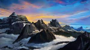 How To Paint A Landscape In Photoshop Digital Art Tutorial Youtube