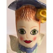 Susan Paley Bella Casa Gloria Lady Head Vase Ganz 10" Beautiful