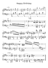 Free piano sheet music arranged by julie a. Happy Birthday Song Sheet Music For Piano Solo Musescore Com