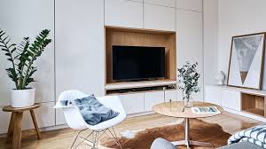 Tendance Deco Bois Et Blanc La Bonne Association Meuble Blanc Et Bois Salon Maison Salons Minimalistes