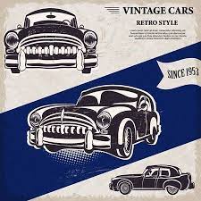 Vintage Car Label Retro Poster Retro Vintage Cars