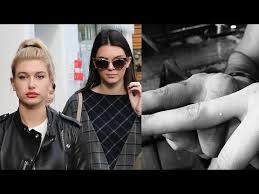 Kendall jenner's sister kim kardashian might be totally against tattoos (remember her famous line, 'would never put a bumper sticker on a bentley'. Kendall Jenner Hailey Baldwin Get Tiny Tattoos