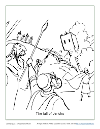 Great for helping kids learn the bible stories while also sparking their imagination. The Fall Of Jericho Coloring Page