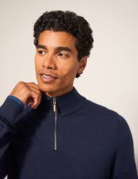 Half zip jumper wool best sale