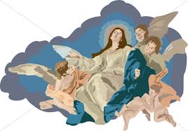 Silhouette set isolated on white. Flying Angel Clipart Angel Clipart