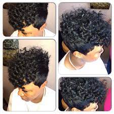 Basically, hairstylists recommend keeping curly hair on its longer side, since the weight contributes to taming the frizz and making the hair more manageable. Pin By Jennifer Booker On My Work Quick Weave Hairstyles Short Curly Weave Short Hair Styles