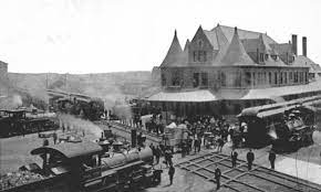 Shiawassee County Michigan Railroad History Durand Depot 1918