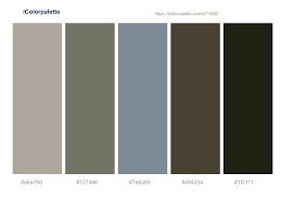 The color taupe is a popular choice for walls because of its ability to blend with a wide range of hues. Cloudy Limed Ash Oslo Gray Taupe Black Olive Color Scheme Icolorpalette