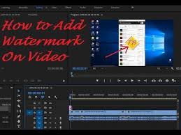 • davinci resolve vs adobe premiere. How To Add Watermark On Video Tutorial Adobe Premiere Pro Cc 2018 Youtube