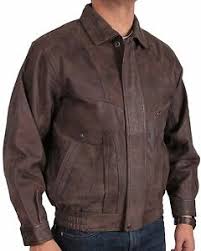 Details About Vintage Mens Leather Bomber Jacket Brandslock Casual Fitted Style Leather Jacket