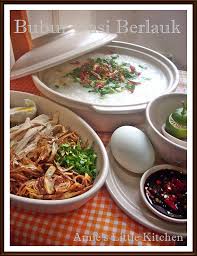 Amie S Little Kitchen Bubur Nasi Berlauk Selain suwiran ayam, bubur ayam juga sering disajikan dengan kacang kedelai, irisan cakue, tongcai. amie s little kitchen bubur nasi berlauk
