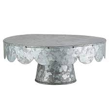 It's acceptable for many small and massive cakes. Creative Brands Round Pedestal Cake Stand Small Scalloped Galvanized Metal On Amazon Accuweather Shop