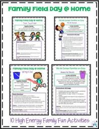 Family Field Day At Home 10 Station Indoor Outdoor Plan English Spanish In 2020 Field Day Activities Field Day Elementary Pe
