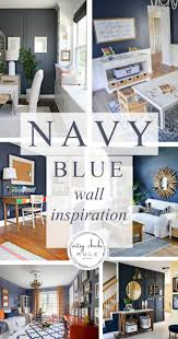 Navy blue is no stranger to the traditional bedroom scheme, but today's designs run the irresistible gamut of nautical to uptown chic. Navy Blue Wall Inspiration The Best Blue Colors Artsy Chicks Rule