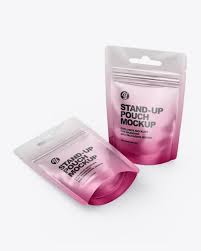 Download Two Metallic Pouches Mockup In Bag Sack Mockups On Yellow Images Object Mockups In 2021 Bag Mockup Mockup Packaging Mockup
