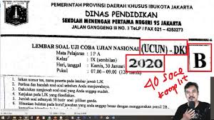 .ujian nasional (ucun i) mata pelajaran ipa jenjang smp/mts tahun pelajaran 2018/2019. Prediksi Unbk Smp 2020 Ucun Dki Ipa Smp Tahap 1 Paket B Youtube