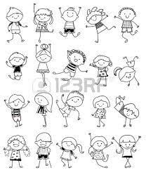 Black And White Kids Playing Cartoon Image Result For How To Draw Stick Figures In Action Drawing For Kids Cartoon Drawings Doodles