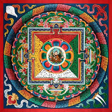 Hand Painted Mandala From Nepal Tibetan Mandala Art Tibetan Mandala Nepal Art