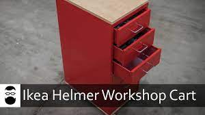 Nice on its own or on shelves and in cabinets that are at least 26 cm deep. Ikea Helmer Diy Workshop Cart Youtube