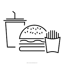 Printable fast food coloring pages. Fast Food Coloring Page Ultra Coloring Pages