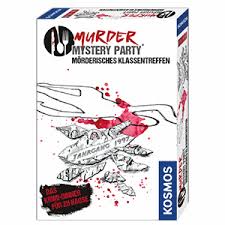 The mystery takes place throughout the course of the party. Kosmos Murder Mystery Party Morderisches Klassentreffen Das Krimi Dinner Fur Zu Hause Komplett Set Fur 8 Personen Ab 16 Jahren Partyspiel Unterhaltsames Gesellschaftsspiel Amazon De Spielzeug