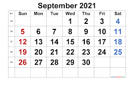 Printable Calendar September 2021 Free Premium In 2020 Monthly Calendar Printable Printable Calendar Template Calendar Template