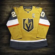 The shoulders of the gold jersey feature the golden knights secondary logo. Vegas Goes Gold Golden Knights Unveil New Third Jersey Sportslogos Net News