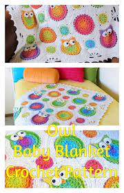 Product title bacati emma aztec coral navy owl plush baby blanket. 10 Crochet Owl Blanket Patterns Crochet News