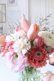 Free shipping is included with all bulk flowers. March Dinner Party Inspiration In Blush Pink Linen Fresh Flowers Decor8