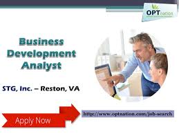Business Development Analyst Ba Jobs Jobsearch Stg Inc Reston Va Business Development Business Analyst Job