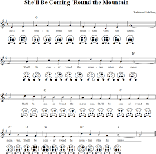 She Ll Be Coming Round The Mountain For Six Hole Ocarina Ocarina Tabs Ocarina Music Easy Sheet Music