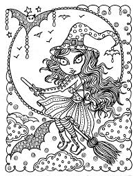 The featured images are cute with just the right amount of spooky spiders and ghosts to excite your child without scaring them. Cute Witch Halloween Coloring Page Fun Coloring Instant Download Immediately Color Away Fall Digi Stamp Cat Moon Witch Witch Coloring Pages Halloween Coloring Book Halloween Coloring