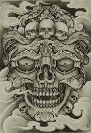 Hinh xam skull full lung : Pin On Iuliah S Drawing Board