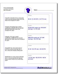 Market Capitalization Invest Investingproblems Investor Market Capitalization Shares Printables Mathpr Word Problems Word Problem Worksheets Investing
