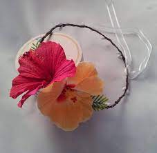 Hibiscus Hair Crown Hawaiian Hair Wreath Haku Leis Graduation Hair Wreaths Crown Hairstyles Hawaiian Hairstyles
